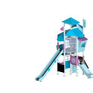 Children's play equipment made of HDPE plastic